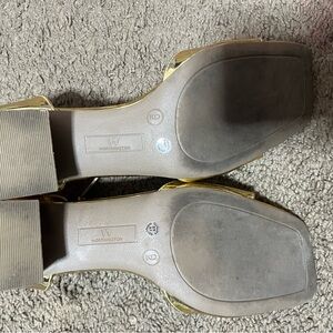 Worthington Gold Heeled Sandals